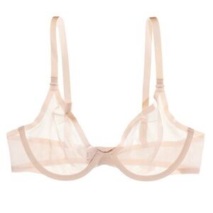 CUUP The Plunge Bra Blush Mesh